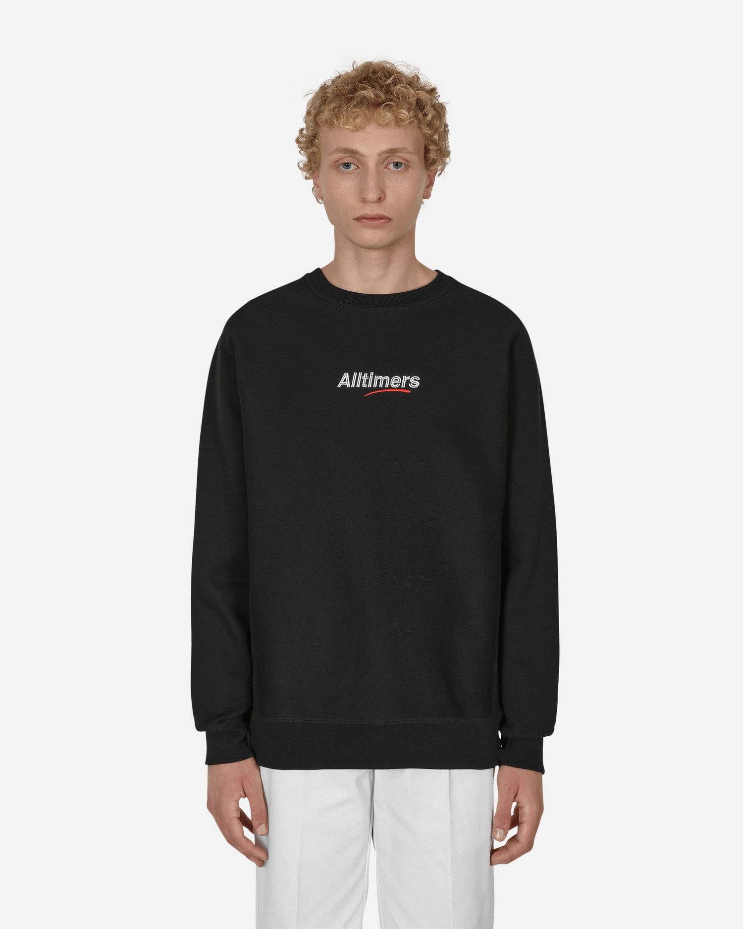 Mikina Alltimers Mini Estate Embroidered Crewneck Sweatshirt Čierna | PN1766 001, 0