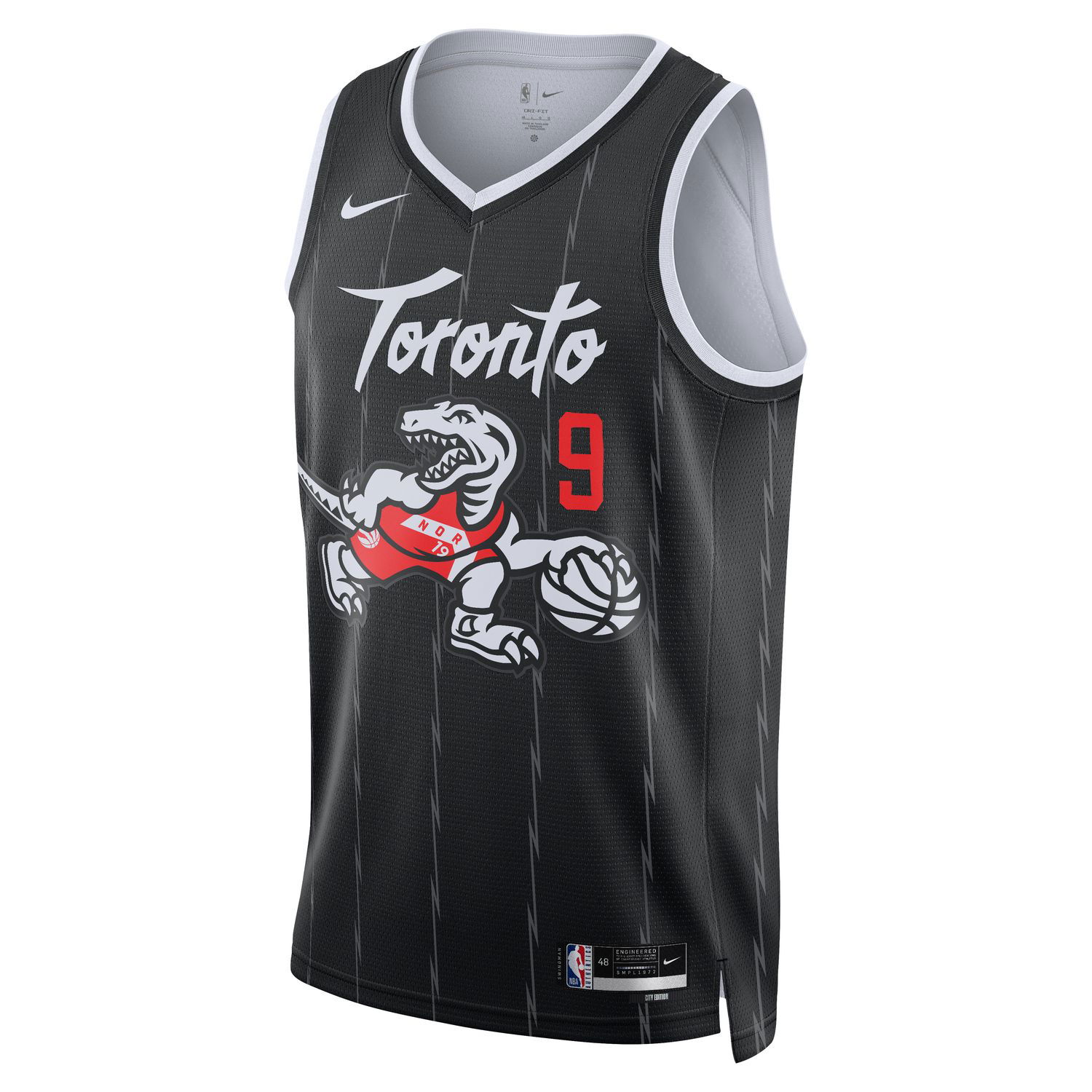 Dres Nike Dri-FIT NBA RJ Barrett Toronto Raptors City Edition Swingman Jersey Čierna | HM5997-012, 0