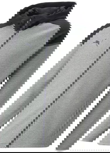 Mikina Puma teamCup Casuals Full-Zip Hoodie Šedá | 657987-13, 0