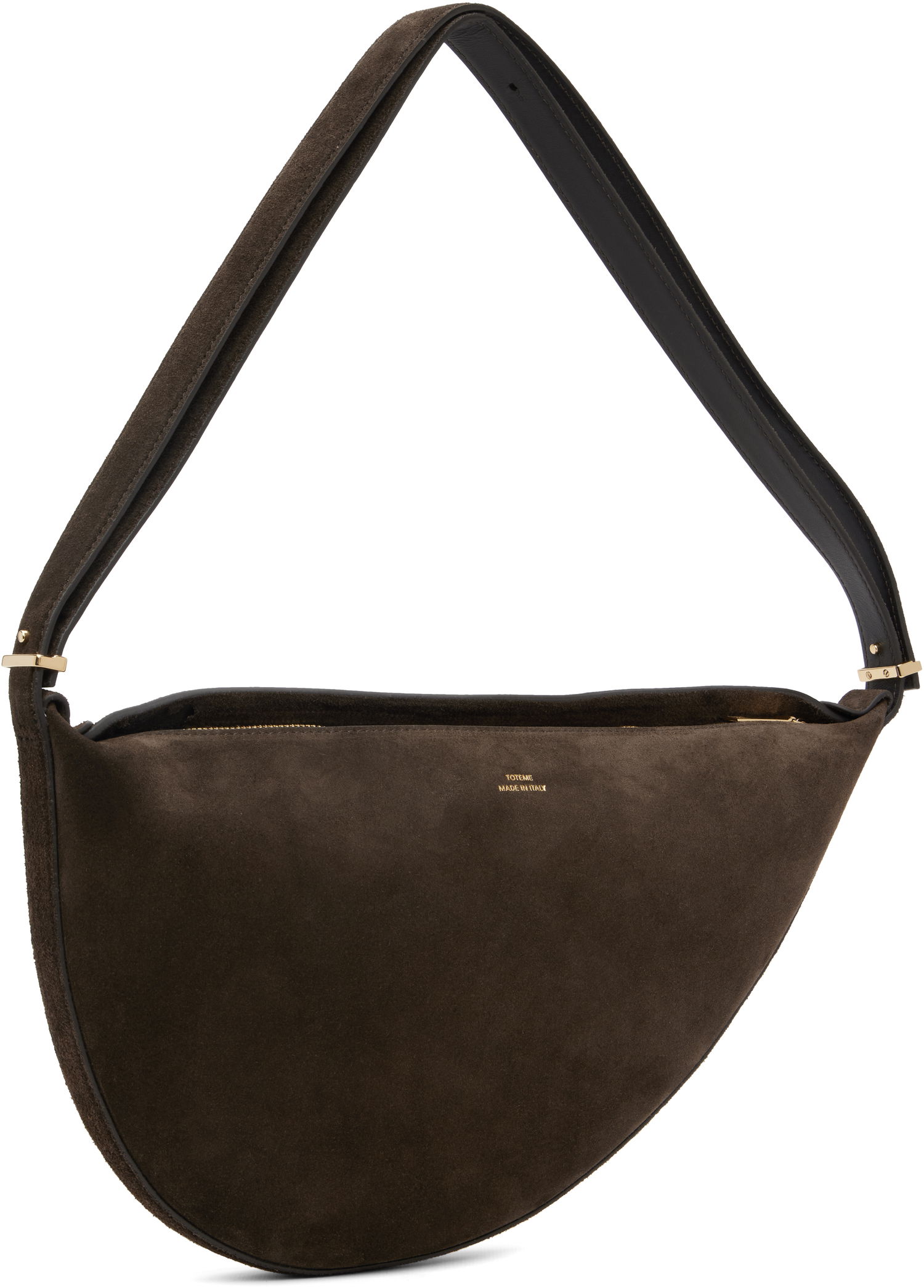 Taška cez rameno TOTEME TOTEME Suede Scooped Sling Bag Hnedá | 252-WAL2276-LE0004, 1