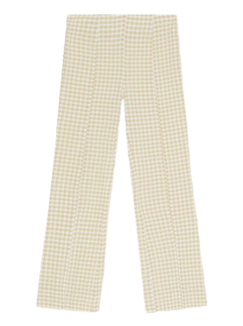 GANNI Stretch Seersucker Cropped Pants F7953-531