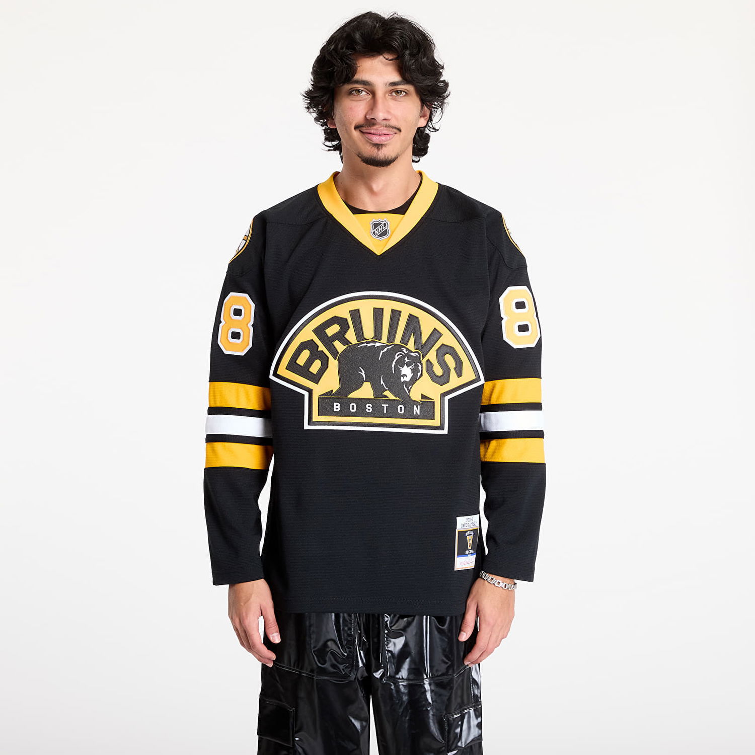 Dres Mitchell & Ness Bruins 2014 Pastrnak Jersey Čierna | RJY77874-BBN14DPTBLCK, 0
