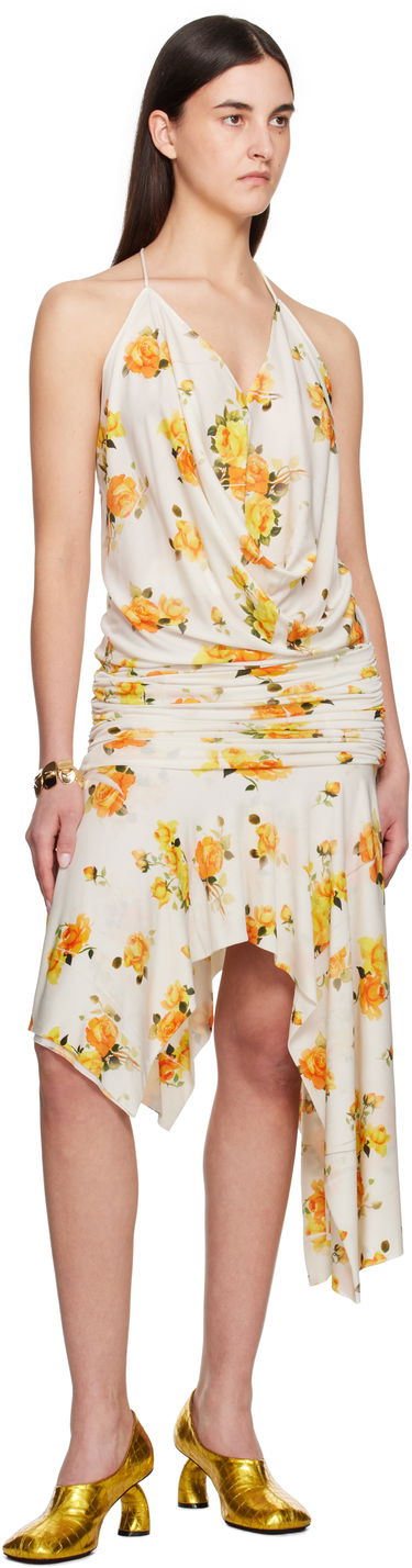 Šaty Acne Studios Acne Studios Strap Floral-Print Midi Dress Žltá | A20789-, 3
