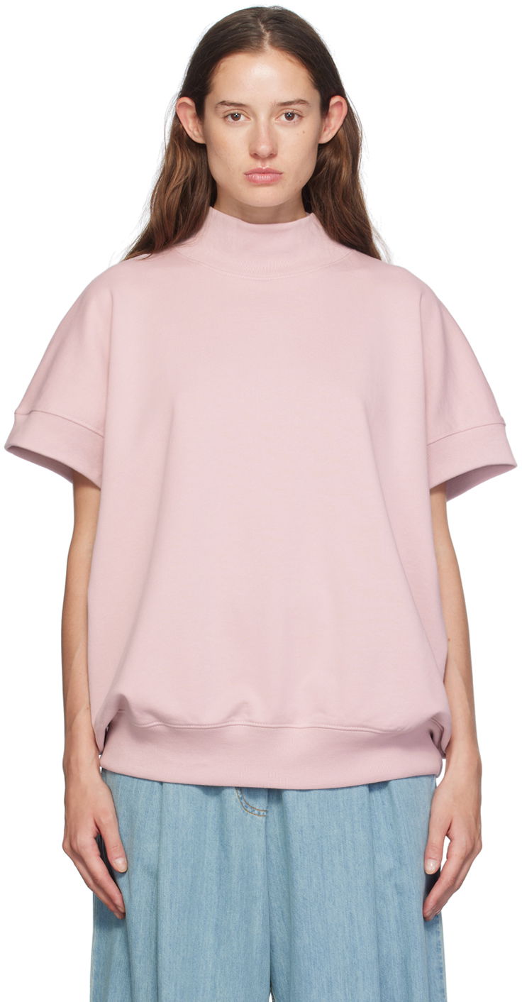 Tričko Dries Van Noten Pink Rib Sweatshirt Béžová | 242-011150-9610