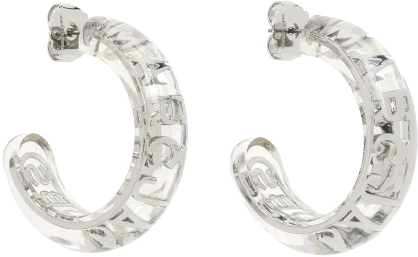 Náušnice Marc Jacobs Marc Jacobs Transparent 'The Monogram Hoops' Earrings Metalická | J207M01PF22, 1