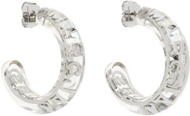 Náušnice Marc Jacobs Marc Jacobs Transparent 'The Monogram Hoops' Earrings Metalická | J207M01PF22, 1