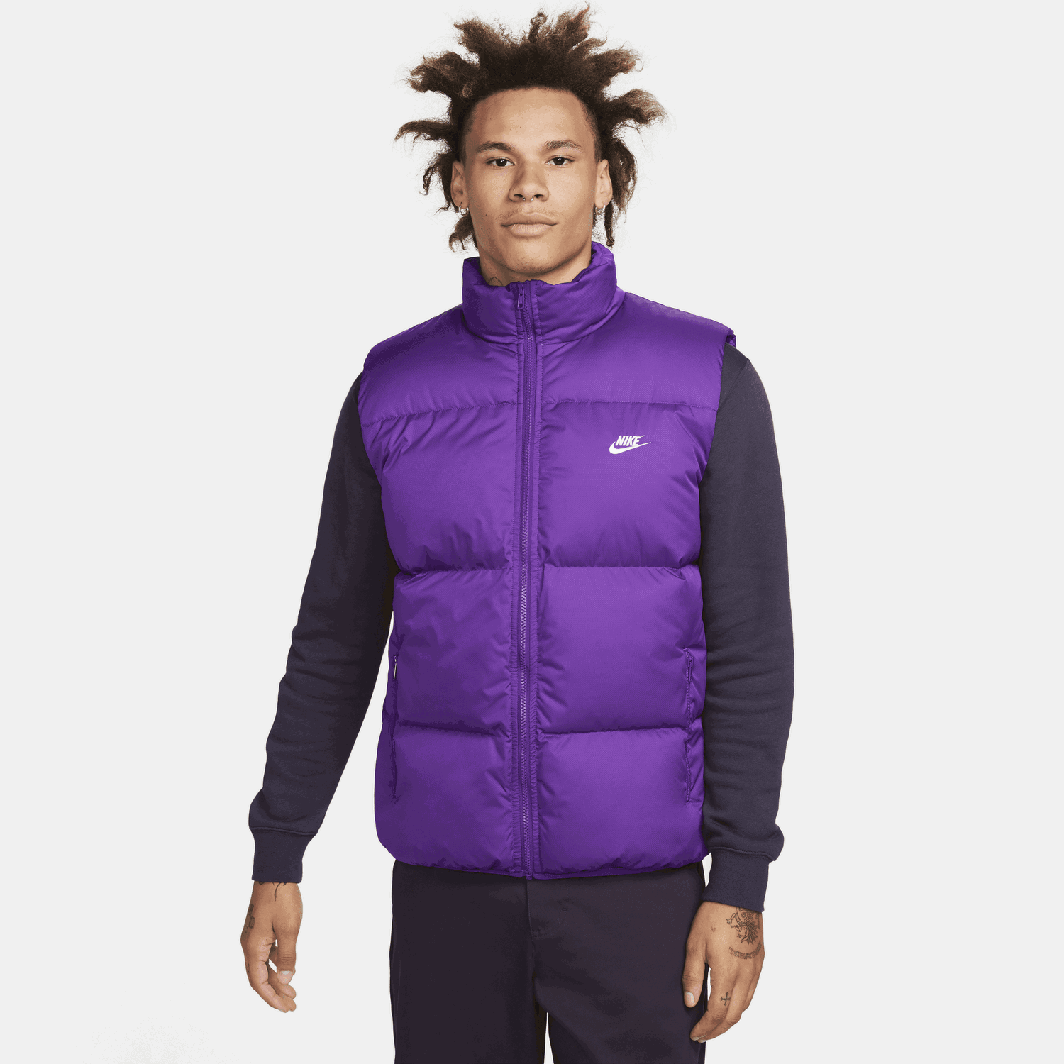 Vesta Nike Sportswear Club PrimaLoft® Water-Repellent Puffer Vest Fialová | FB7373-507, 0
