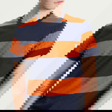 Tričko YMC YMC Wild Ones Block Stripe T-Shirt Oranžová | P6ZAM-40, 5