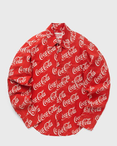 Košeľa ERL Printed Button Up Long Sleeve Shirt Červená | ERL08B015, 0