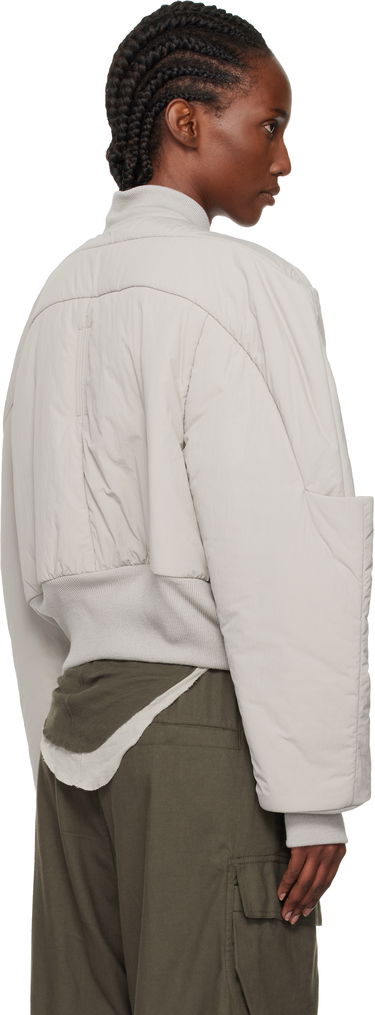 Bomber bunda Rick Owens Concordians Girdered Cropped Bomber Down Jacket Šedá | RP02E4779 MTT0, 2