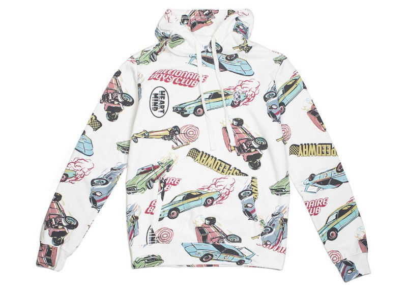 Mikina BILLIONAIRE BOYS CLUB Billionaire Boys Club Speedways Print Hoodie Biela | 8911308WHT, 0