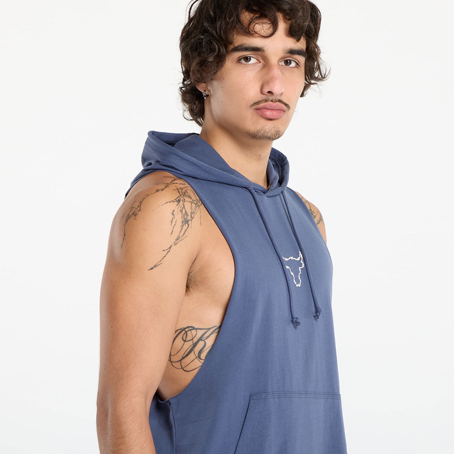 Mikina Under Armour Project Rock Sleeveless Hoodie Modrá | 6005048-044, 1