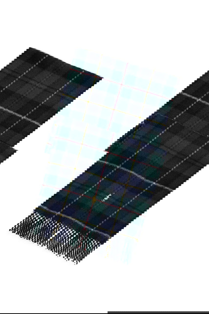 Šál Polo by Ralph Lauren Fringed Plaid Scarf with Embroidered Polo Player Rôznofarebný | 449959352, 0