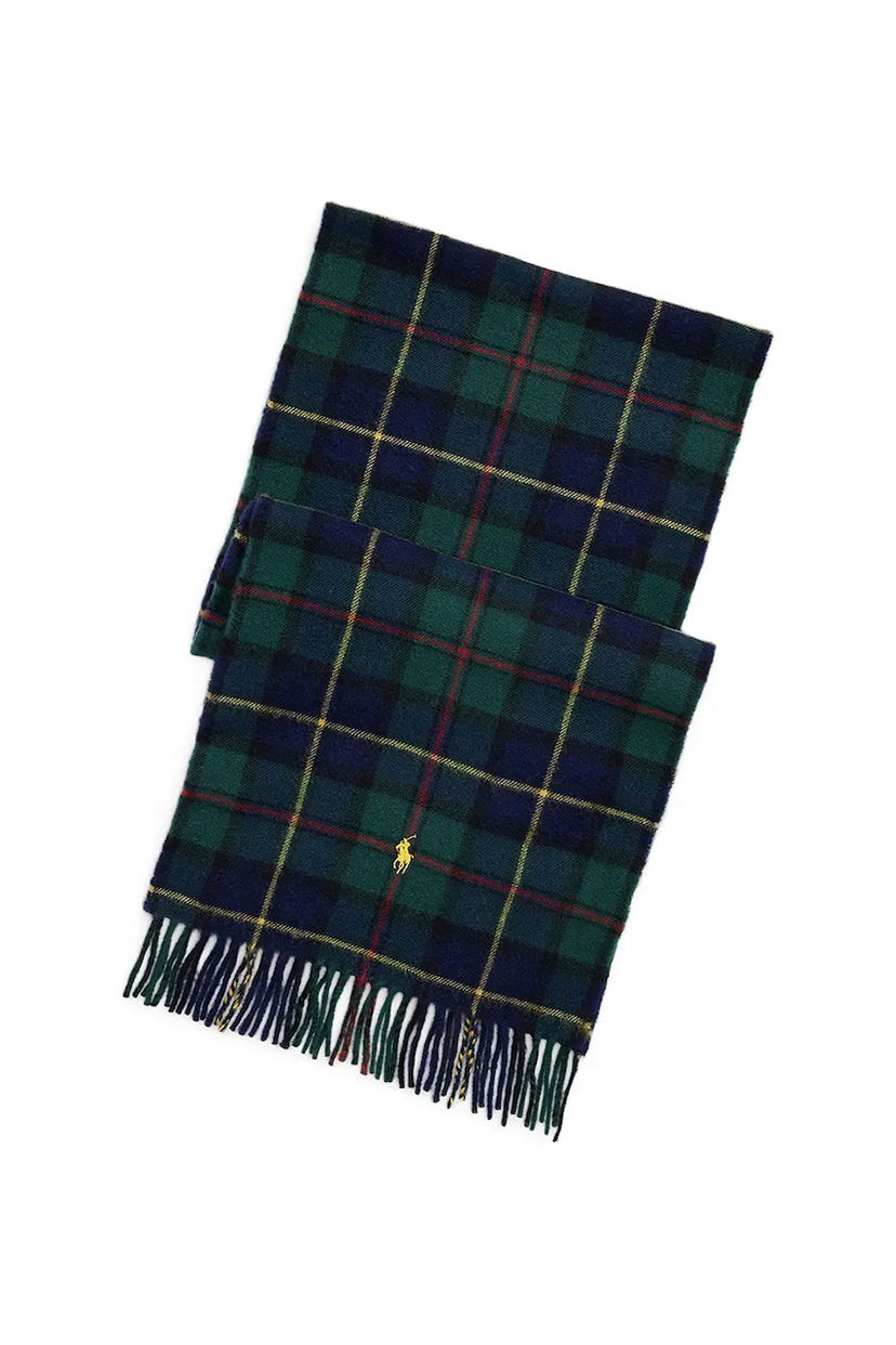 Šál Polo by Ralph Lauren Fringed Plaid Scarf with Embroidered Polo Player Rôznofarebný | 449959352