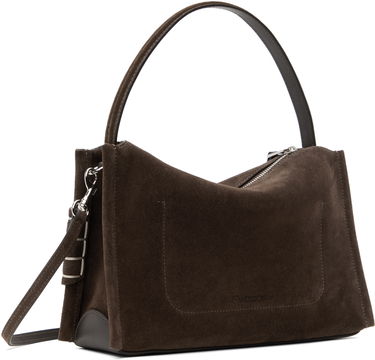 Taška cez rameno JW Anderson JW Anderson Loafer Suede Shoulder Bag Hnedá | HB0716-LA0364, 4