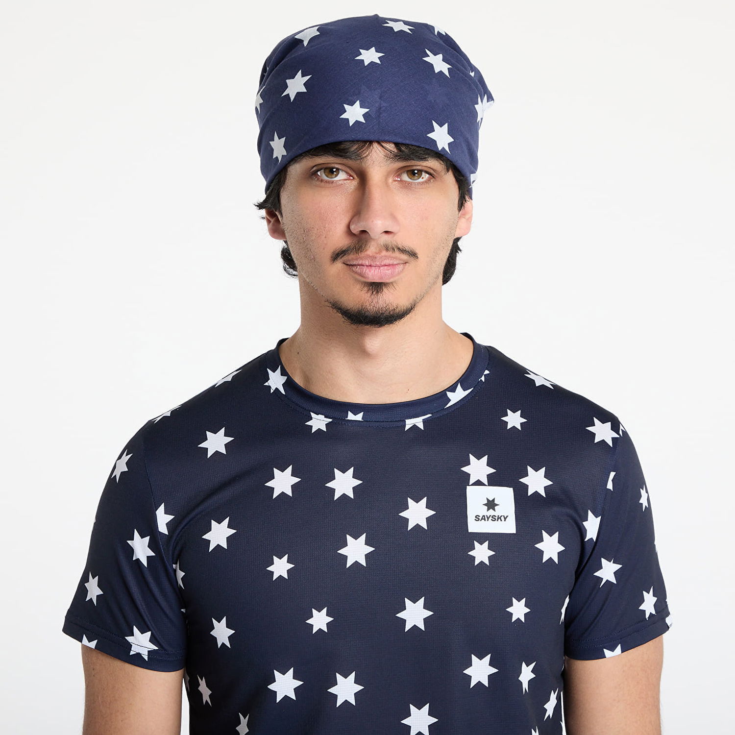 Tričko Saysky SAYSKY Stars Print Running Bandana Navy | NUASC01C1028, 0