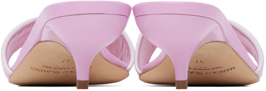 Doplnky Manolo Blahnik Manolo Blahnik Helamu Kitten Heel Mules Ružová | 224-1599, 1