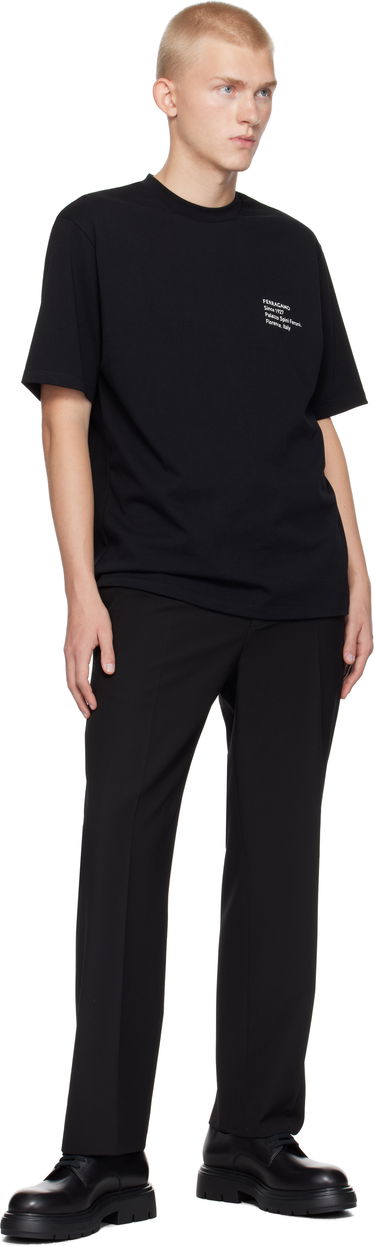 Tričko FERRAGAMO Ferragamo Printed T-Shirt Čierna | 777888, 3