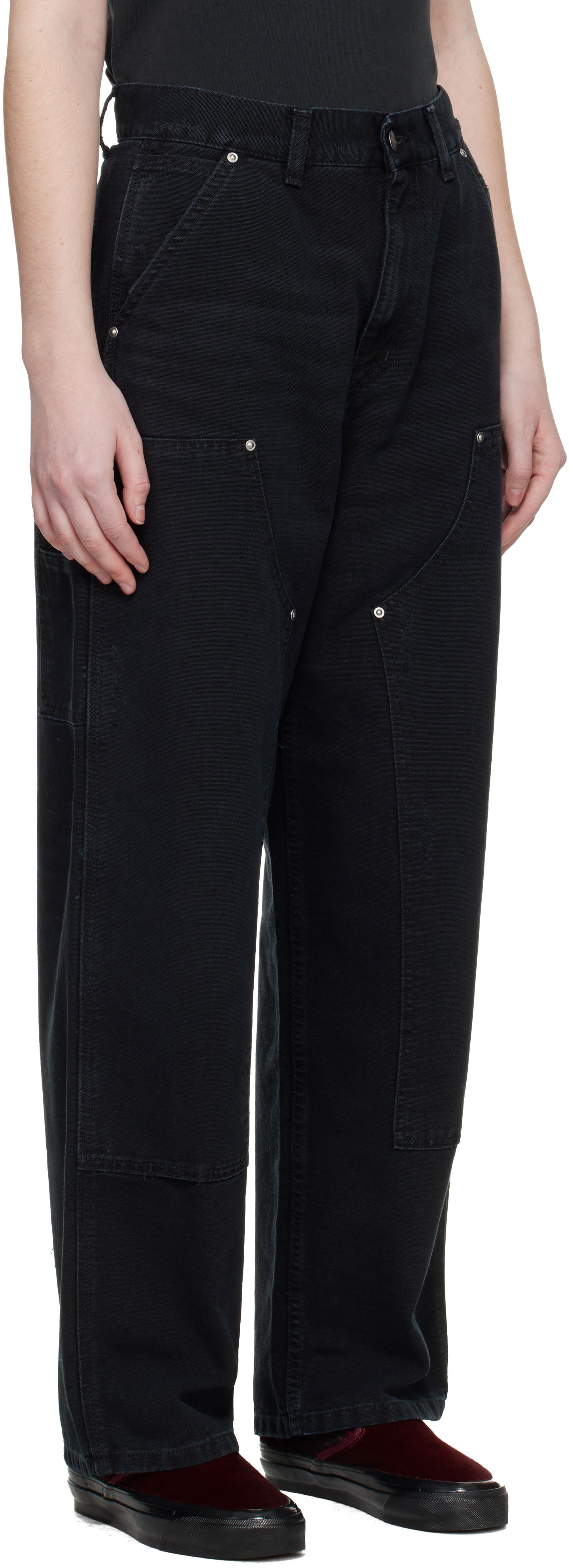 Nohavice Carhartt WIP Work In Progress Brandon Double Knee Trousers Čierna | I036352 89B7, 1