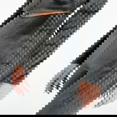 Legíny adidas Originals Rib Flrd Leggings Carbon Šedá | JN3024, 1