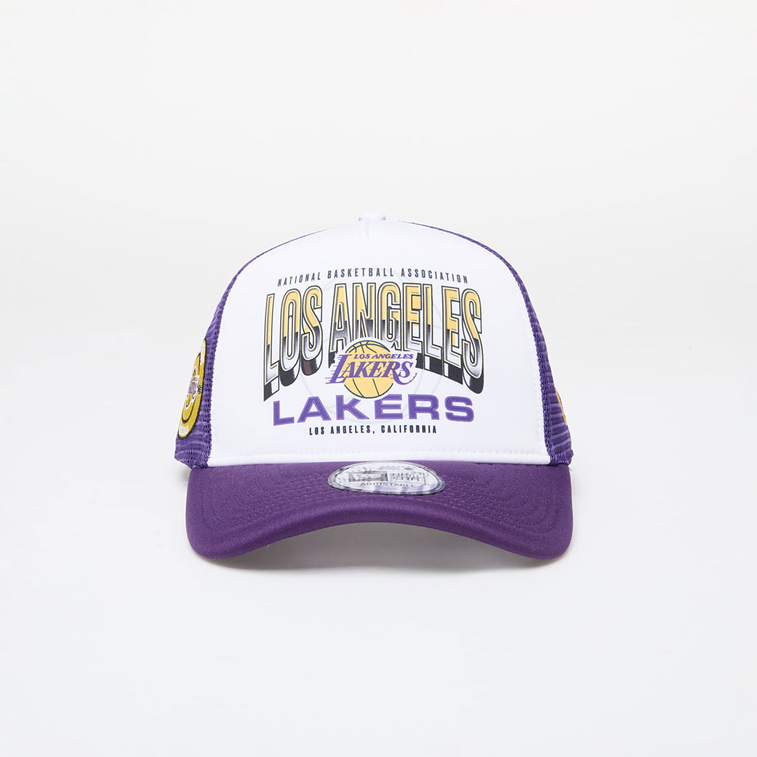 Šiltovka New Era Los Angeles Lakers NBA Team Colour 9FORTY E-Frame Adjustable Trucker Cap True Purple/ Yellow Universal Fialová | 60565422, 0