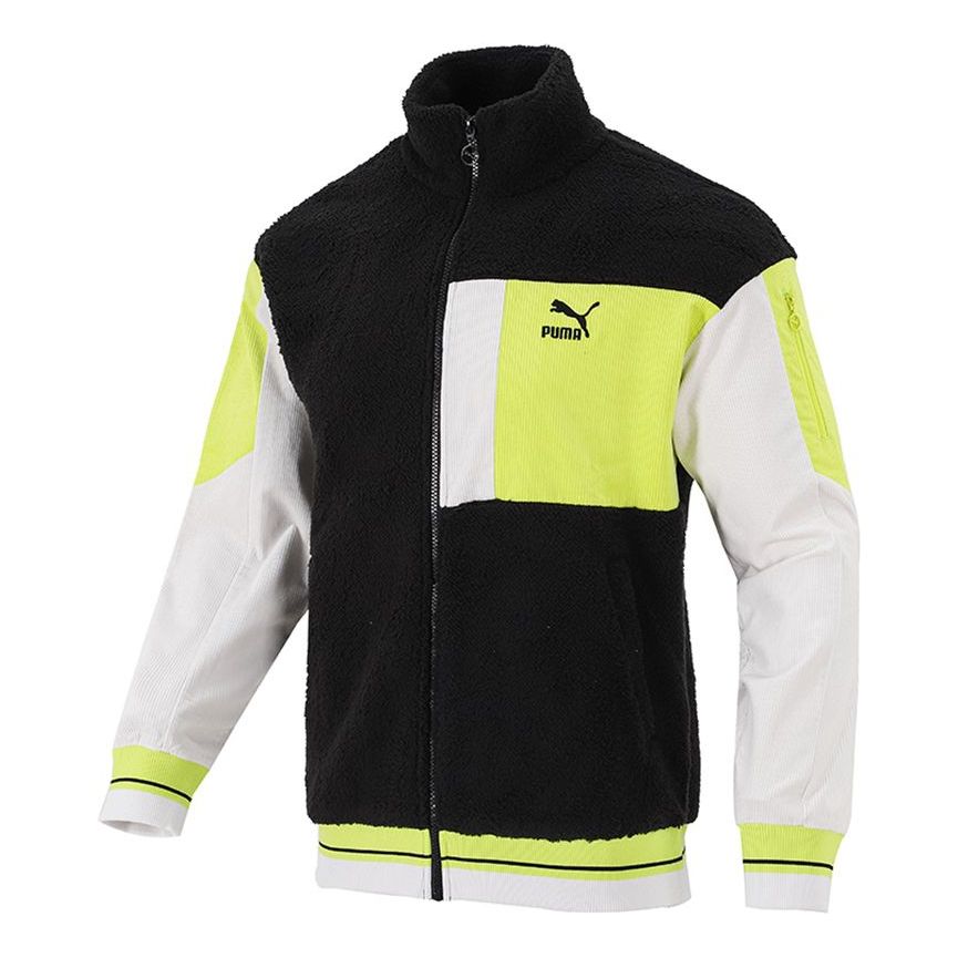 Sveter Puma Puma Retro Sherpa Colorblock Jacket Čierna | 534678-01, 0