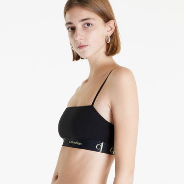 Podprsenka CALVIN KLEIN Ck1 Cotton New Unlined Bandeau Čierna | QF6963E UB1, 4
