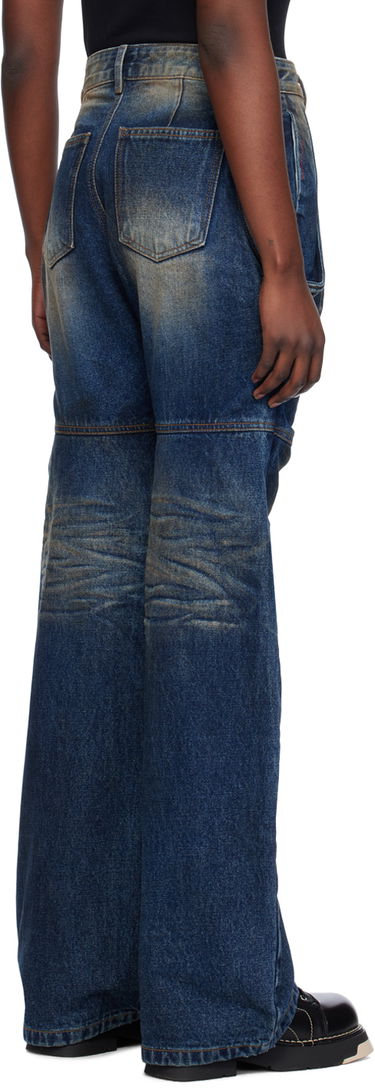 Džínsy We11done Wire Relaxed Fit Jeans Modrá | WD-DP0-24-328-W-NV, 2