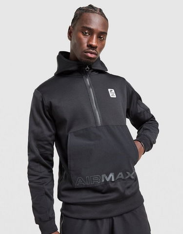 Mikina Nike NSW Airmax Pkhz Half-Zip Pullover Hoodie Čierna | IF0396-010, 0