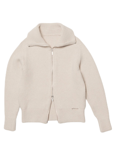 Sveter Jacquemus Le cardigan Meunier Zip-Up Béžová | 226PA028-1060-130
