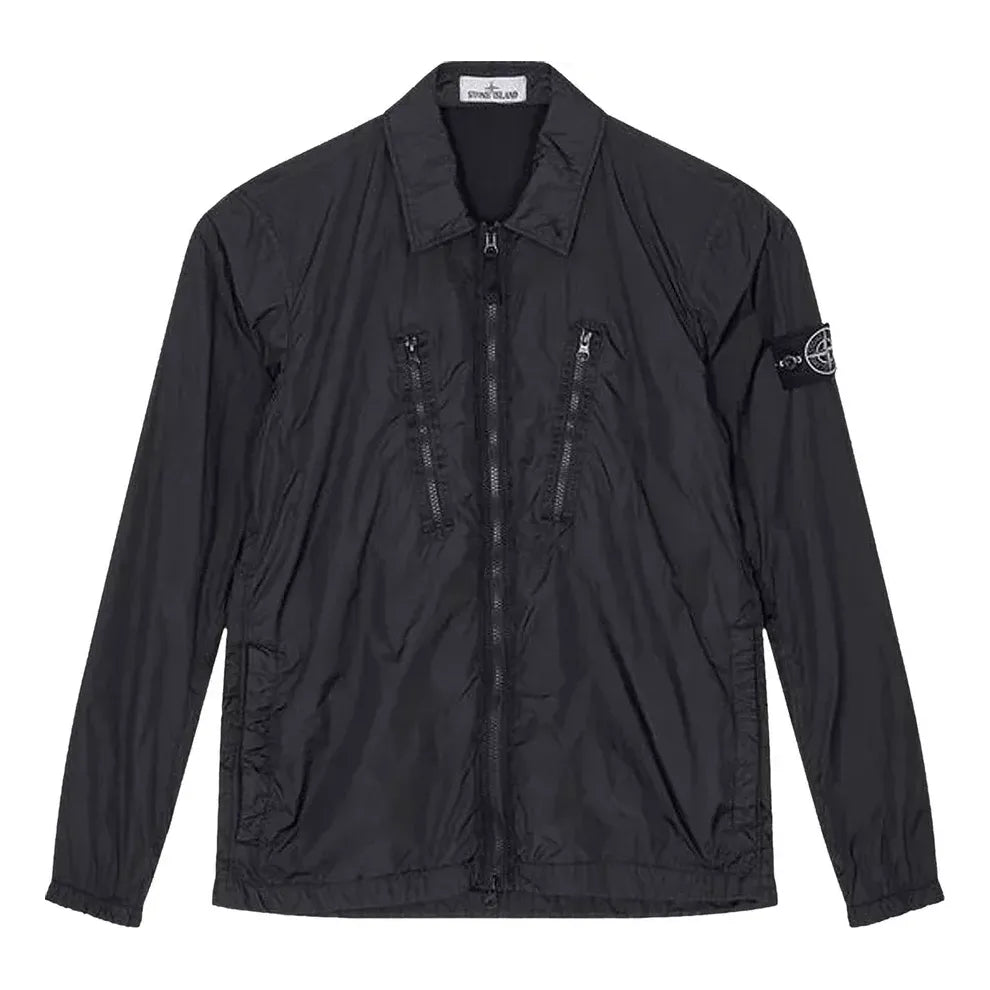 Vetrovka Stone Island Stone Island Men's Overshirt Jacket Čierna | 751510523-V0029, 0