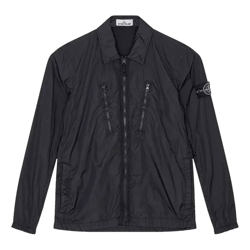 Vetrovka Stone Island Stone Island Men's Overshirt Jacket Čierna | 751510523-V0029