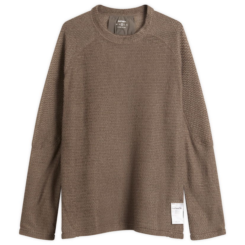 Tričko Satisfy Ghostfleece AD Long T-Shirt Hnedá | 11067-FA