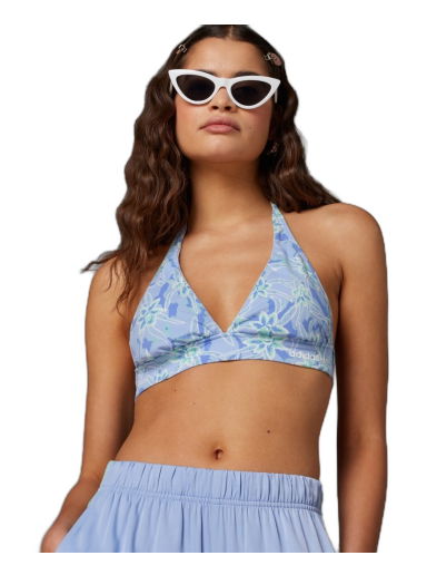 Podprsenka adidas Originals Island Club Allover Print Bralet Modrá | IU0645