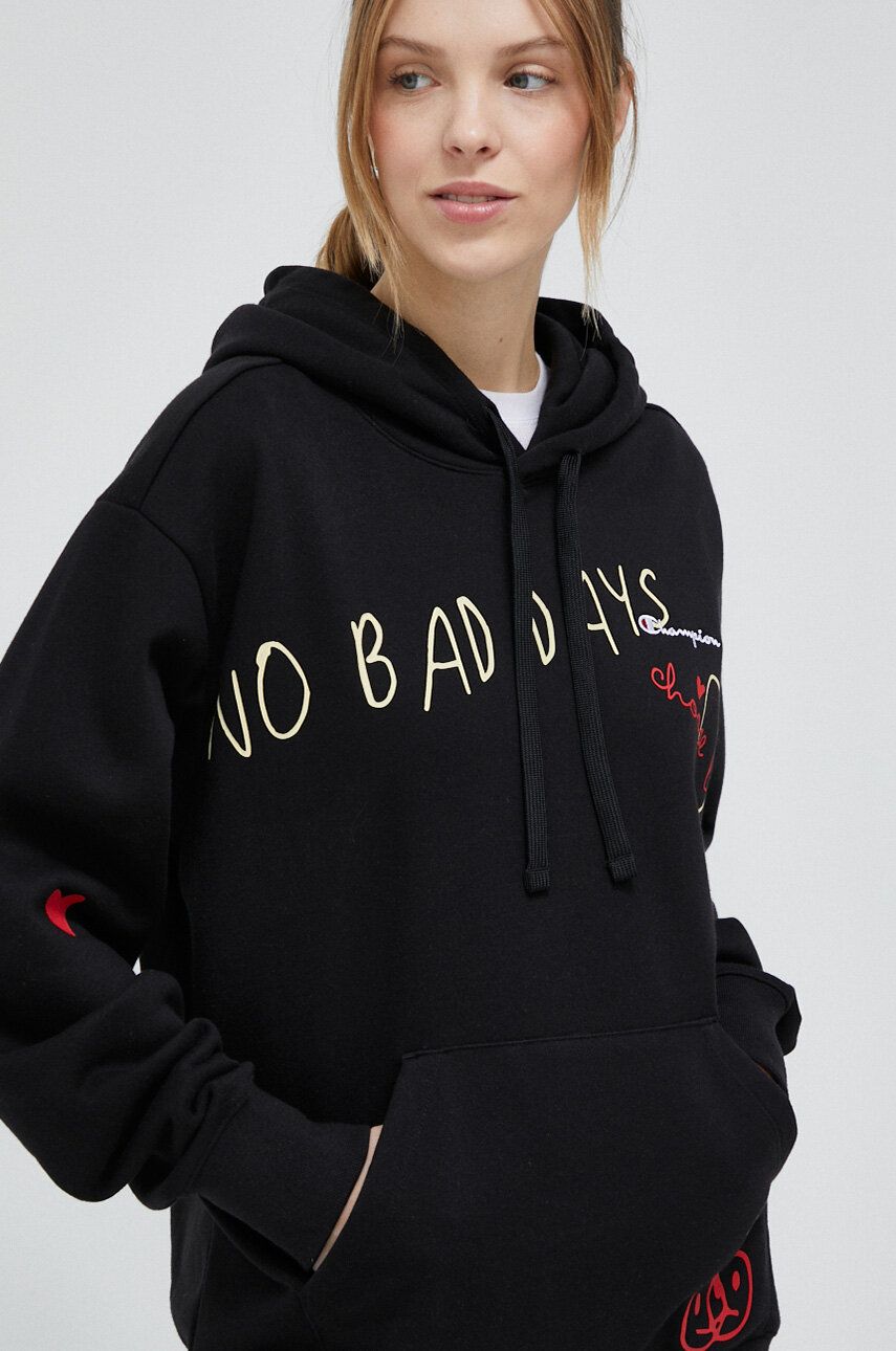 Mikina Champion Hooded Sweatshirt Čierna | 116274, 0