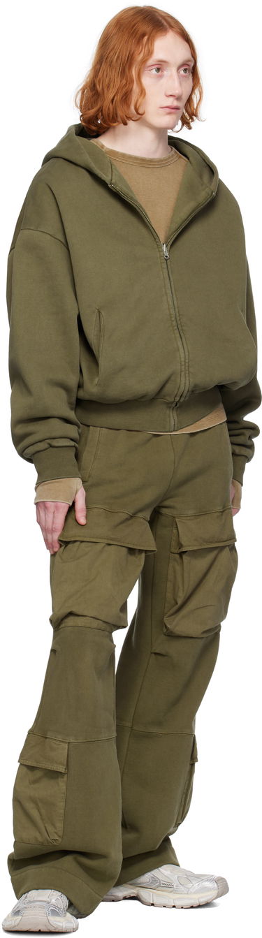 Mikina Entire Studios Entire Studios Thermal Zip-Up Hoodie Zelené | ES2488MI, 3