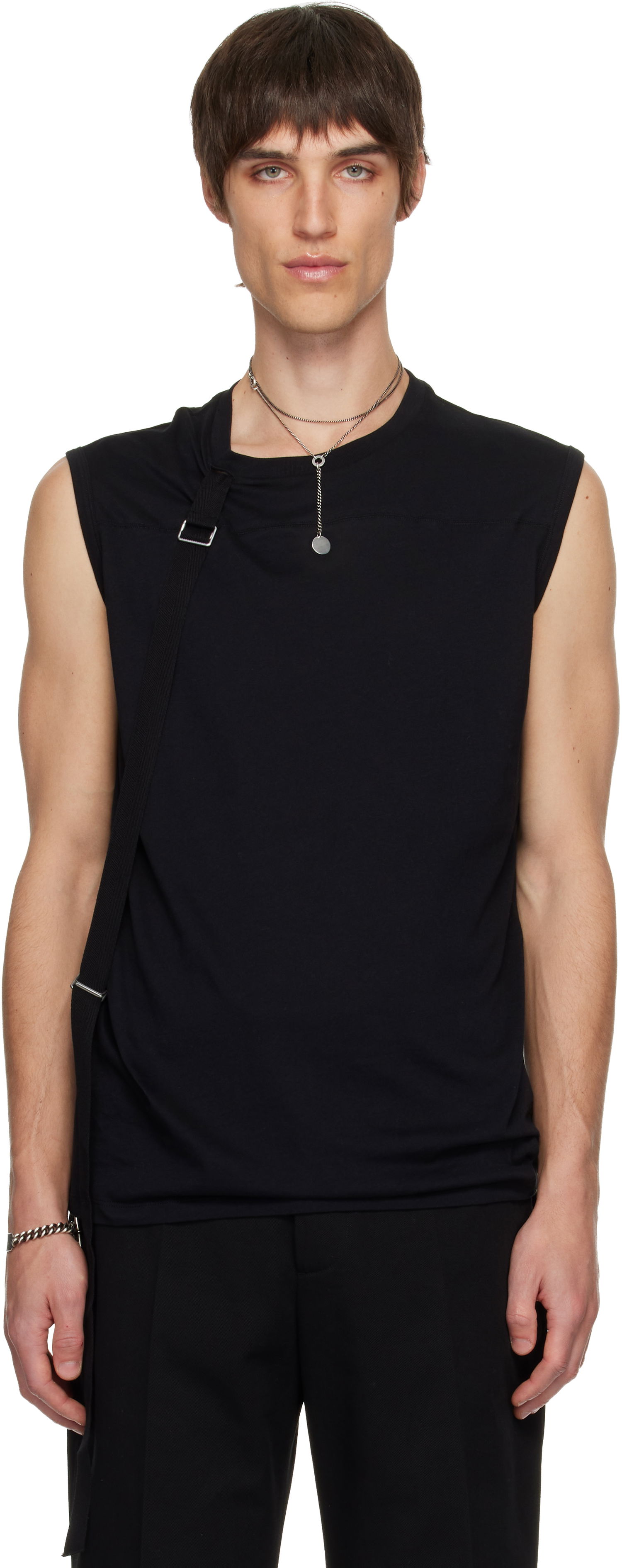 Tričko Ann Demeulemeester Ann Demeulemeester Sleeveless T-shirt Čierna | B0013217-FA206-099, 0