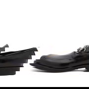 Tempe Horsebit Leather Loafer with Rubber Sole, Size EU 39