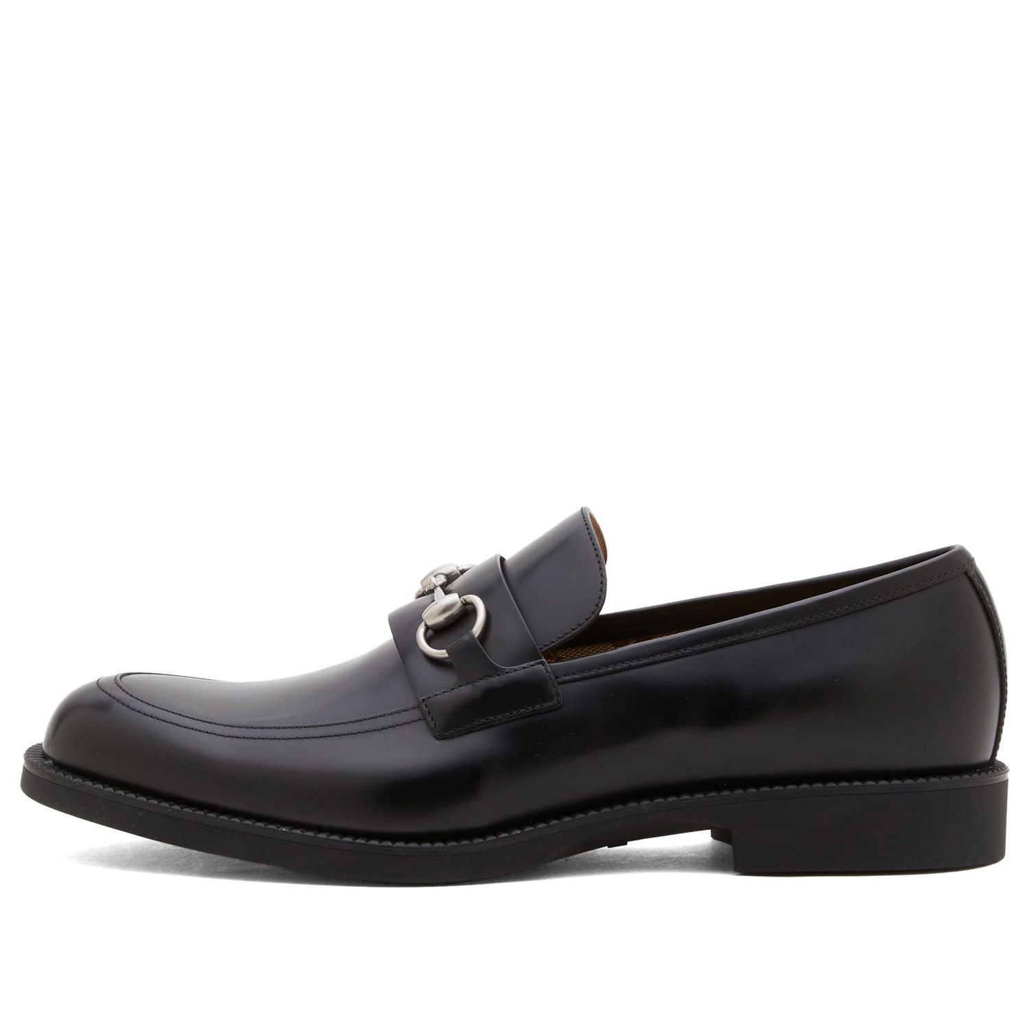 Tenisky a topánky Gucci Tempe Horsebit Leather Loafer with Rubber Sole, Size EU 39 Čierna | 812152-AAD7W-1000, 0