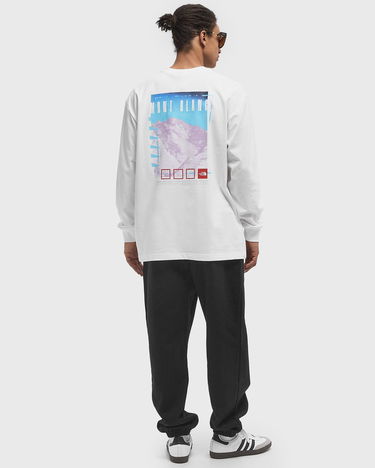 Tričko The North Face Axys Oversized Long Sleeve T-Shirt Biela | NF0A8C1TFN41, 2