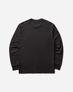 Garment Dyed Logo Longsleeve T-Shirt Black
