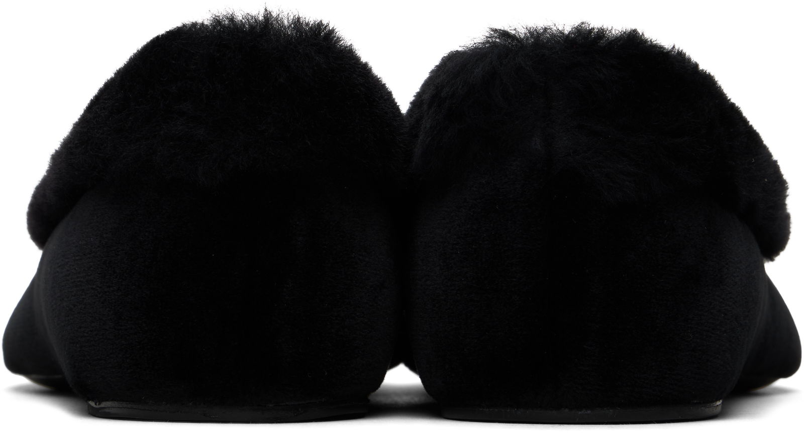 TOTEME Fleece Edge Velvet Ballerina Flats