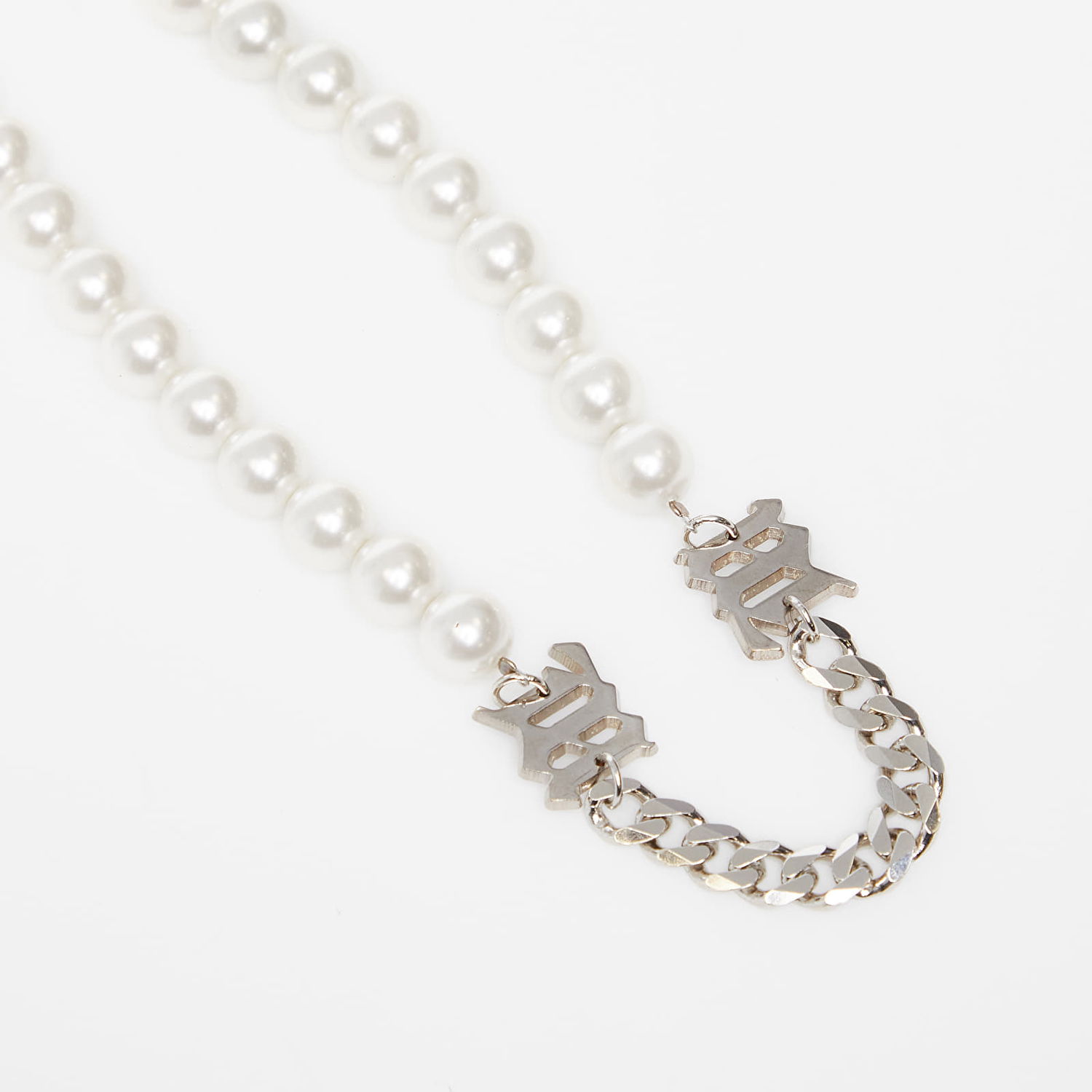 Náhrdelník MISBHV Pearl & Curb Link Choker Biela | 4021A042, 1