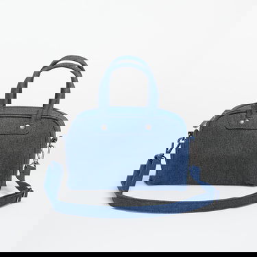 Kabelka adidas Performance ADICOLOR Mini Denim Bowling Bag Modrá | KD7897, 4