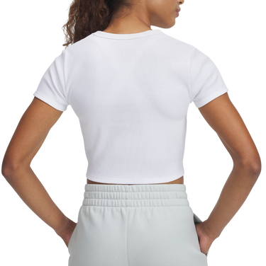 Crop Top Under Armour Under Armour Rival Rib Cropped T-Shirt Biela | 6000264-100, 2