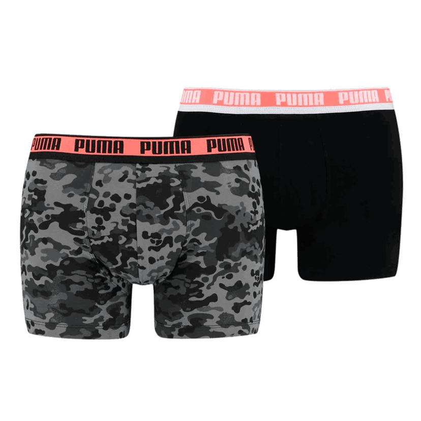 Boxerky Puma Camo Boxer Shorts, 2 Pack Rôznofarebný | 935037-04