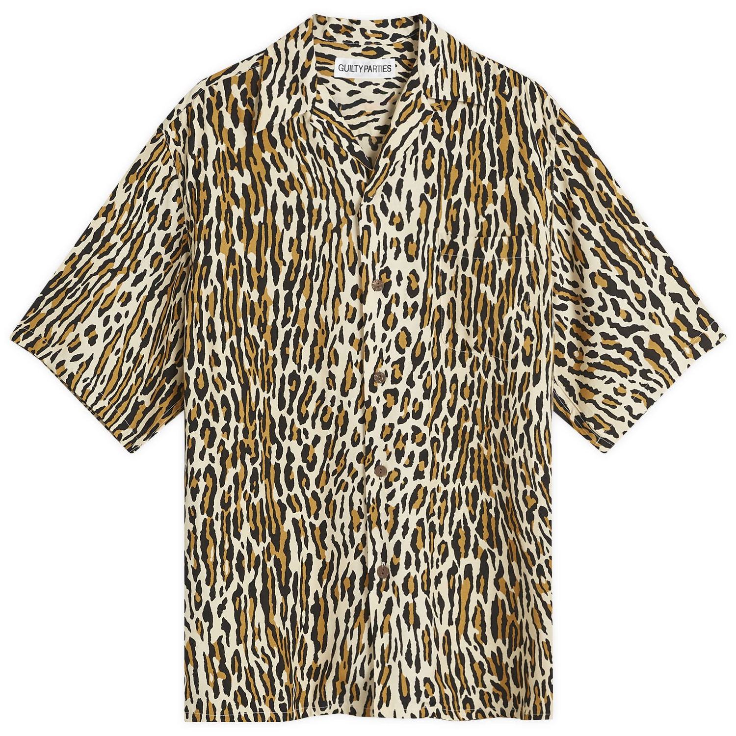 Košeľa WACKO MARIA Hawaiian Short Sleeve Shirt Béžová | 24FWE-WMS-HI01-BEI, 0