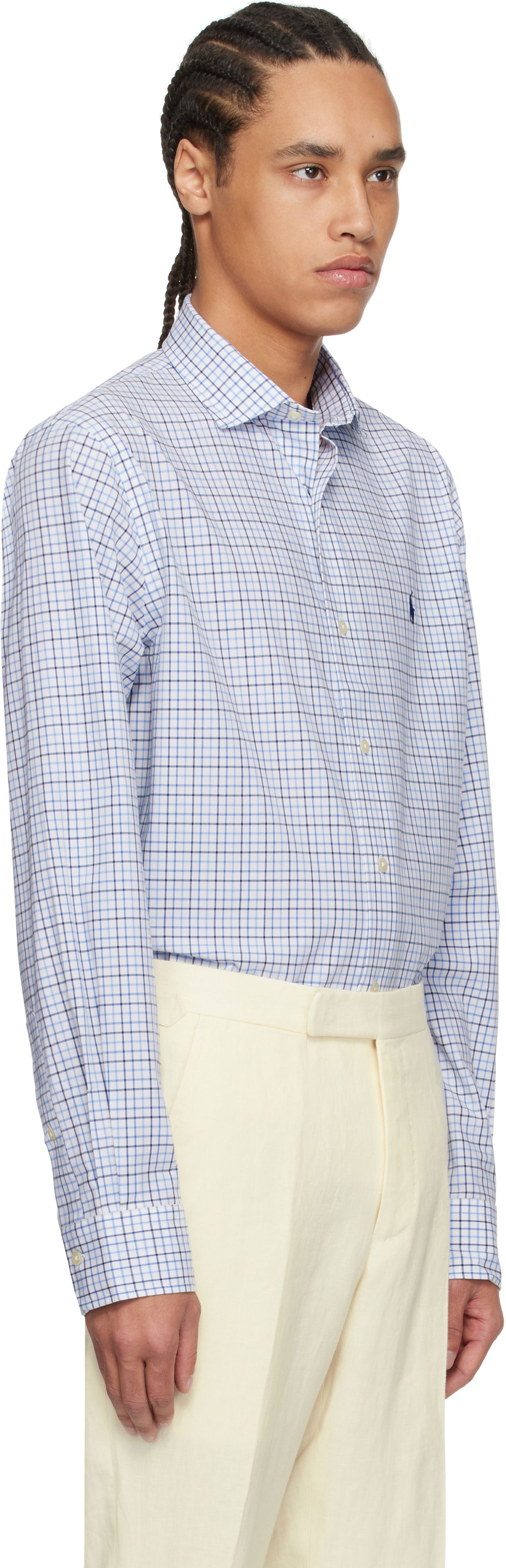 Košeľa Polo by Ralph Lauren Ralph Lauren Classic Fit Tattersall Stretch Shirt Modrá | 710966423001, 1