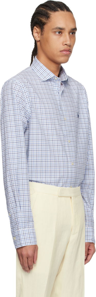 Košeľa Polo by Ralph Lauren Ralph Lauren Classic Fit Tattersall Stretch Shirt Modrá | 710966423001, 1