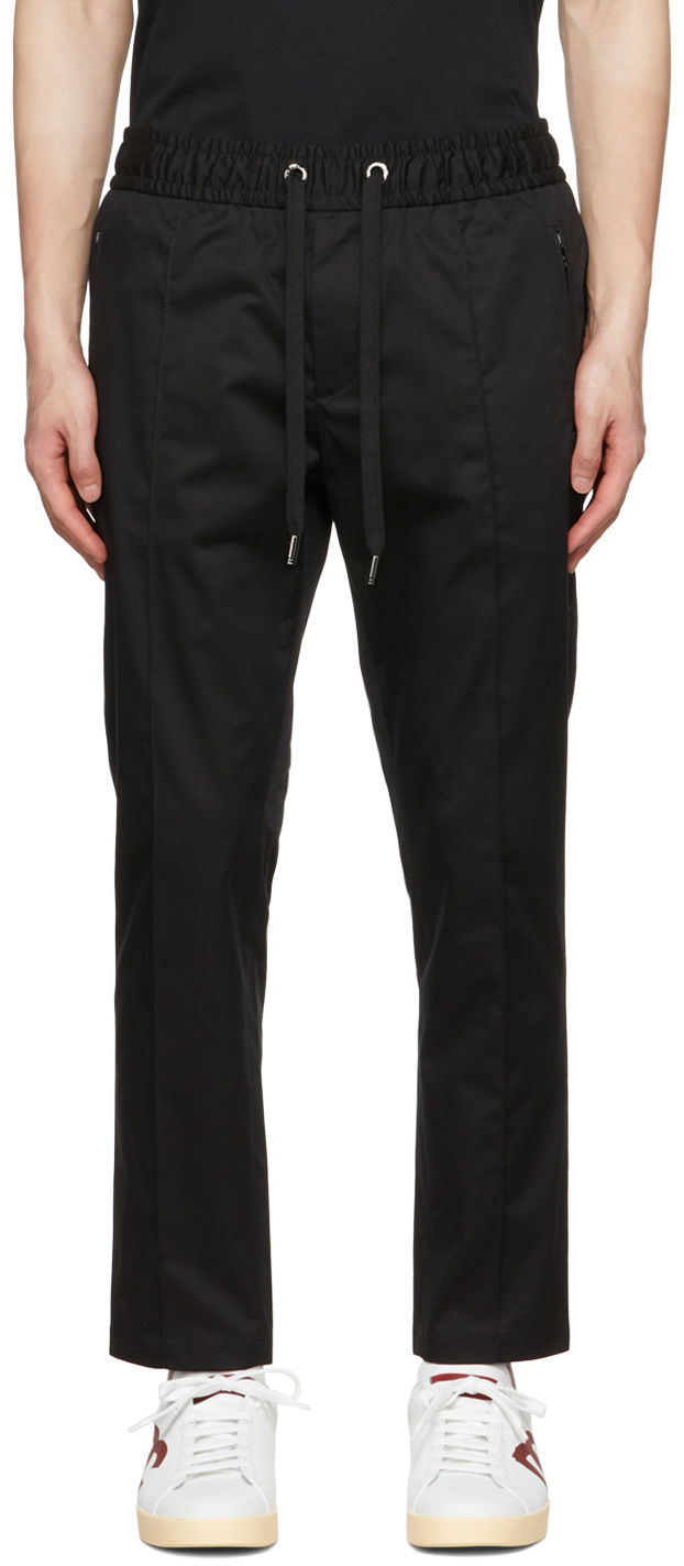 Tepláky Dolce & Gabbana Black Plaque Lounge Pants Čierna | GYACETFUFJR, 0